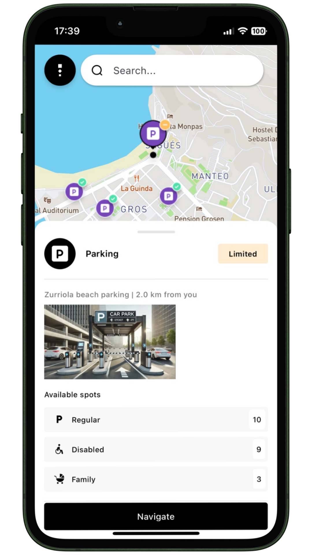 San sebastian - Real Time parking availability Thinkz smart city