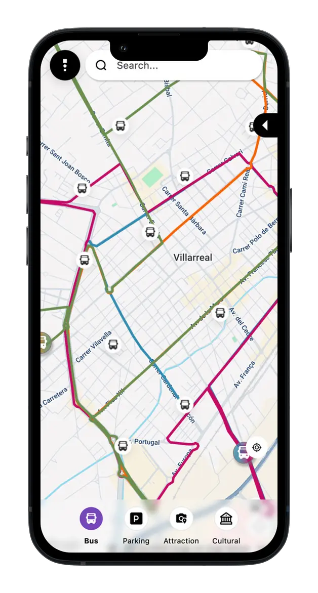 Vila-Real Spain - Real-time bus transportation- thinkz Iot